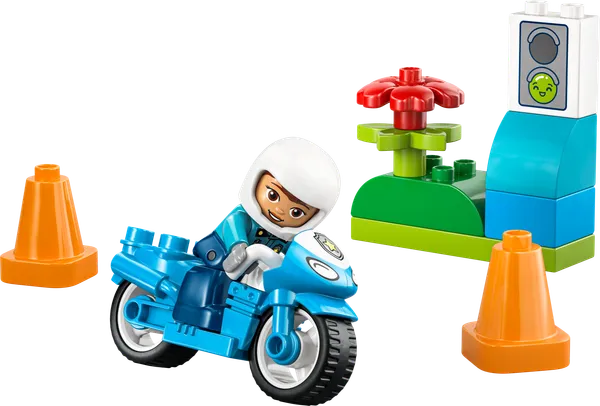 Blue Police Motorcycle — 2