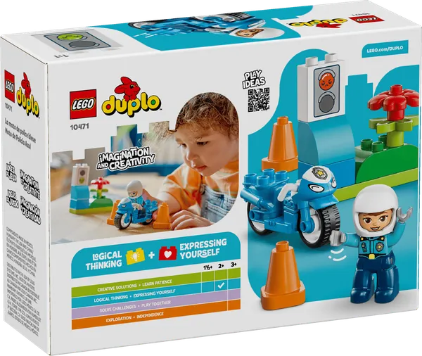 Blue Police Motorcycle — 10