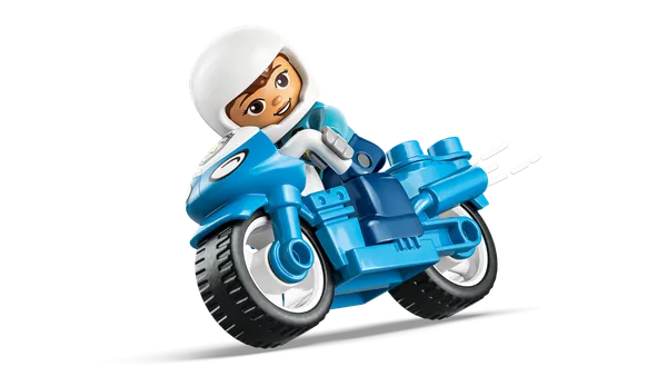 Blue Police Motorcycle — 3
