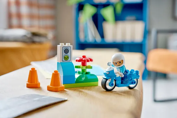Blue Police Motorcycle — 8