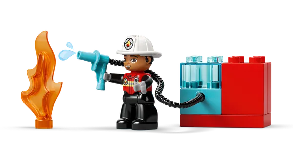 Fire Truck with Hose and Firefighter — 3
