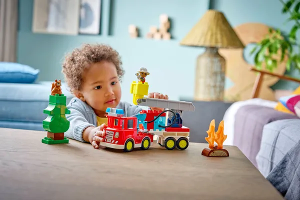 Fire Truck with Hose and Firefighter — 7