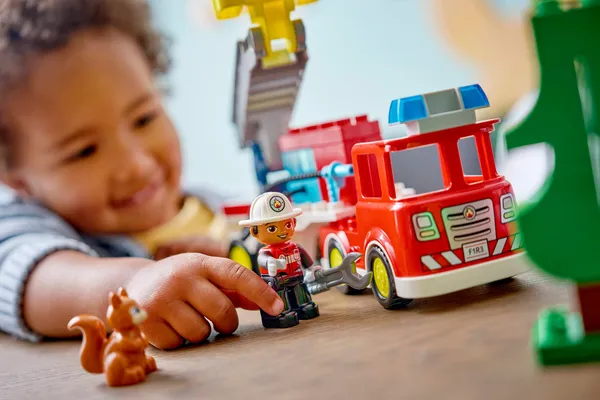 Fire Truck with Hose and Firefighter — 8