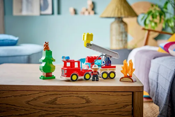 Fire Truck with Hose and Firefighter — 9
