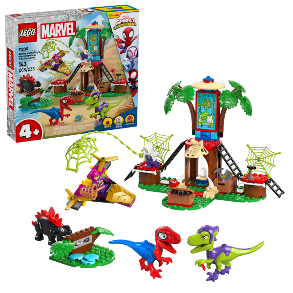Spidey and Gobby's Raptor Battle at Tree House HQ — 1