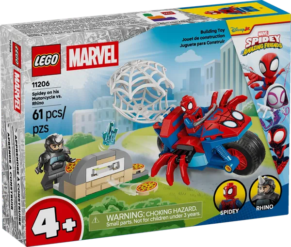 Spidey on his Motorcycle vs. Rhino — 1
