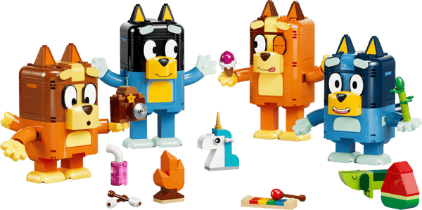 Brick-Built Bluey Family — 2