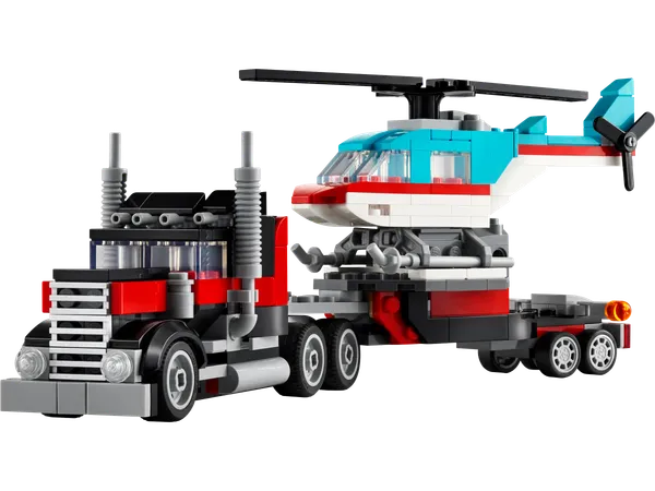 Flatbed Truck with Helicopter — 2