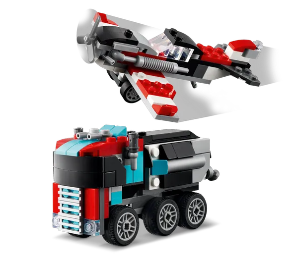 Flatbed Truck with Helicopter — 5