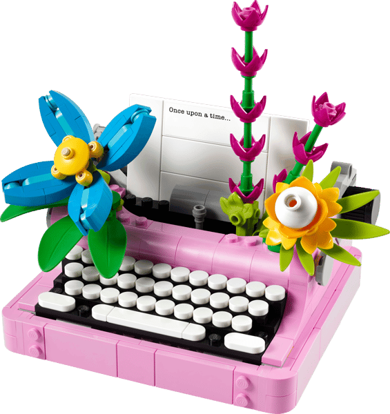 Typewriter with Flowers — 2