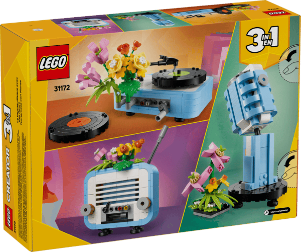 Record Player with Flowers — 10