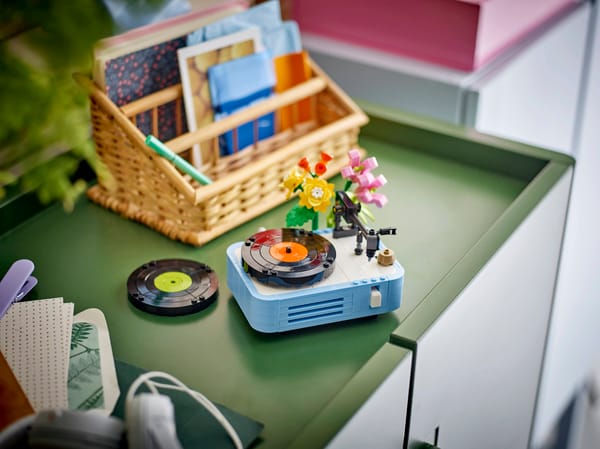 Record Player with Flowers — 7