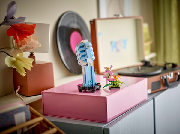 Record Player with Flowers — 8