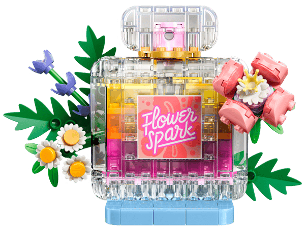 Floral Decor Perfume Bottle — 2