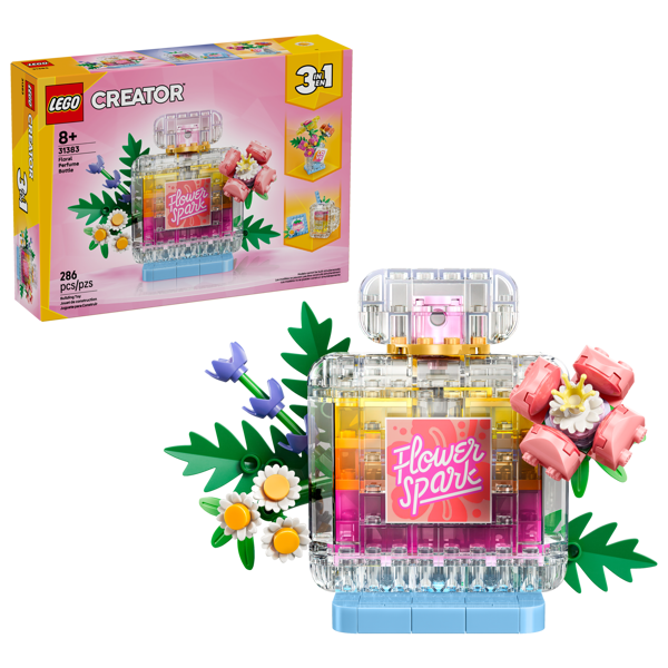 Floral Decor Perfume Bottle