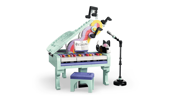 Music Decor Piano with Cat — 6