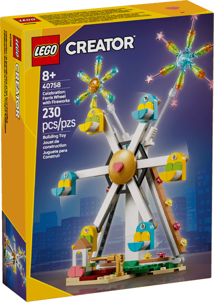 Celebration: Ferris Wheel with Fireworks