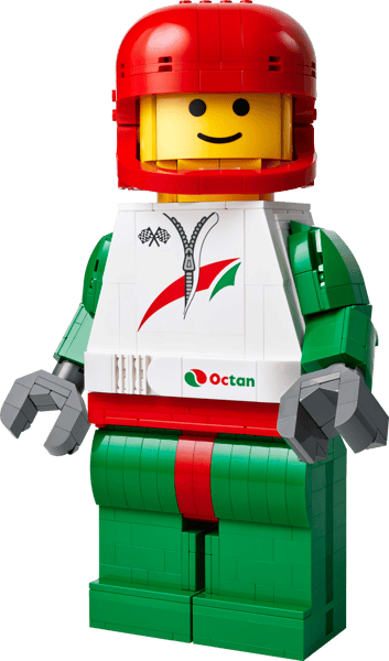 Up-Scaled Racing Driver Minifigure — 2