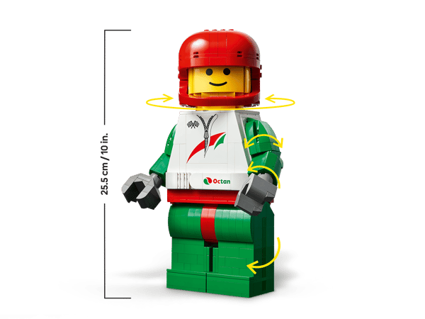 Up-Scaled Racing Driver Minifigure — 3