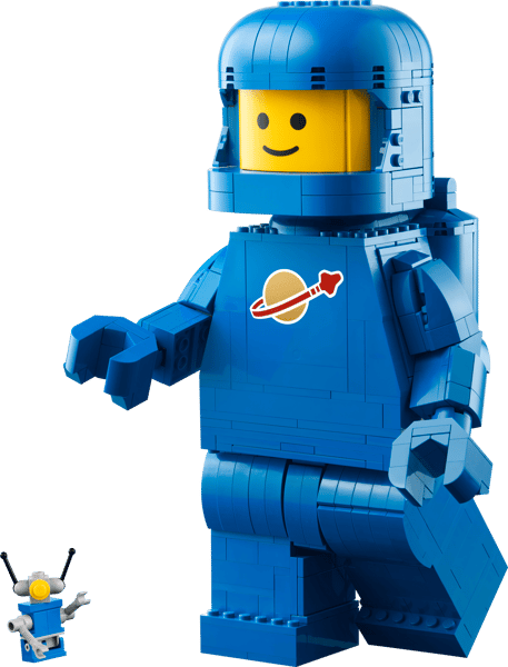 Up-Scaled Blue Astronaut Minifigure — 2