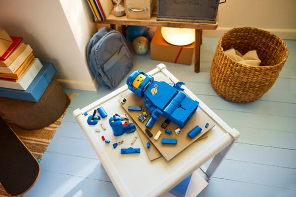 Up-Scaled Blue Astronaut Minifigure — 10
