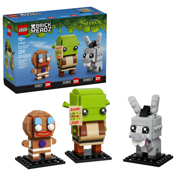 Shrek, Donkey & Gingy Figures