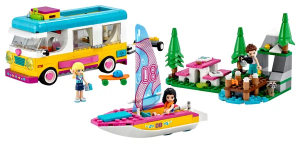 Forest Camper Van and Sailboat — 2