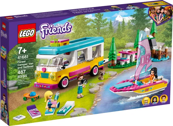 Forest Camper Van and Sailboat — 1