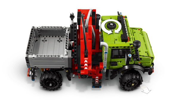 Mercedes-Benz Unimog U 5023 with Crane — 5