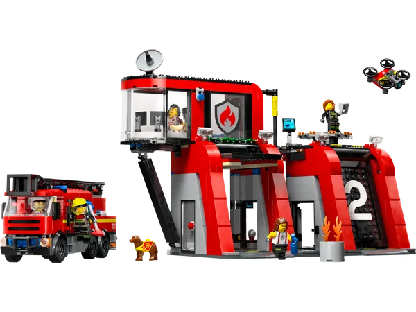 Fire Station with Fire Truck — 2