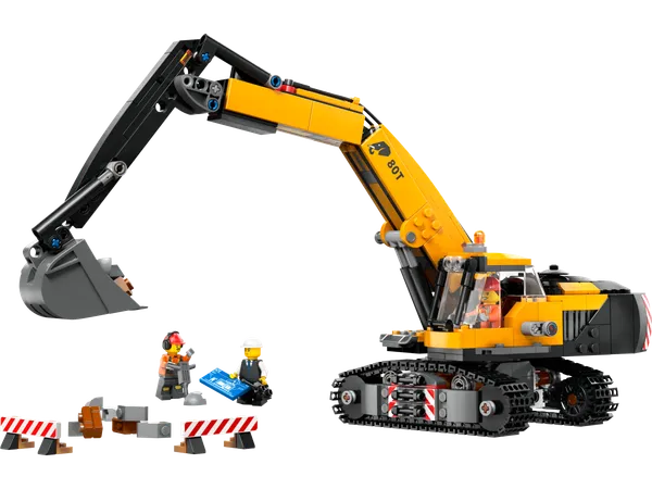 Yellow Construction Excavator — 2