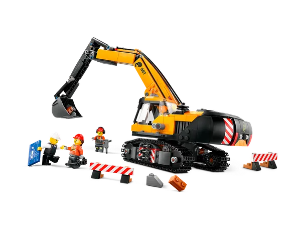 Yellow Construction Excavator — 3