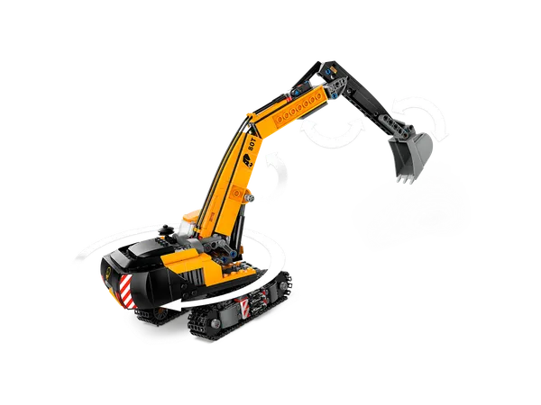 Yellow Construction Excavator — 4