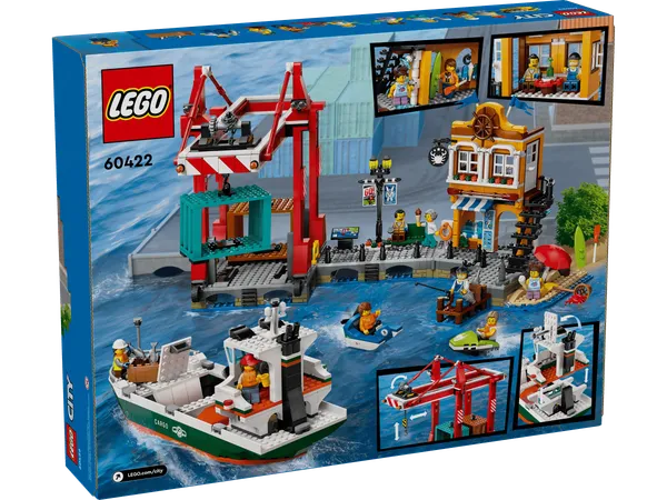 Seaside Harbor with Cargo Ship — 8