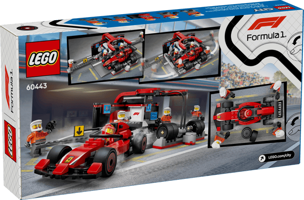 F1 Pit Stop & Pit Crew with Ferrari Car — 10