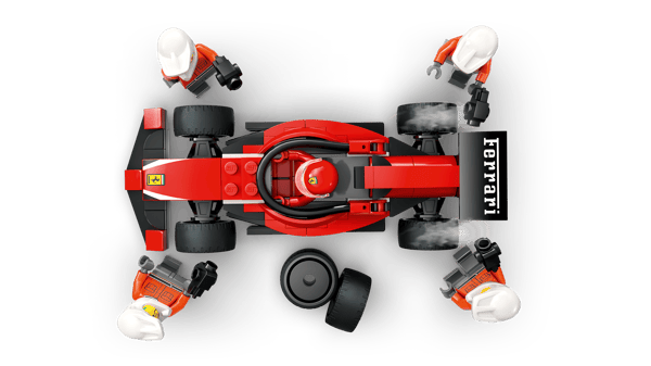 F1 Pit Stop & Pit Crew with Ferrari Car — 5