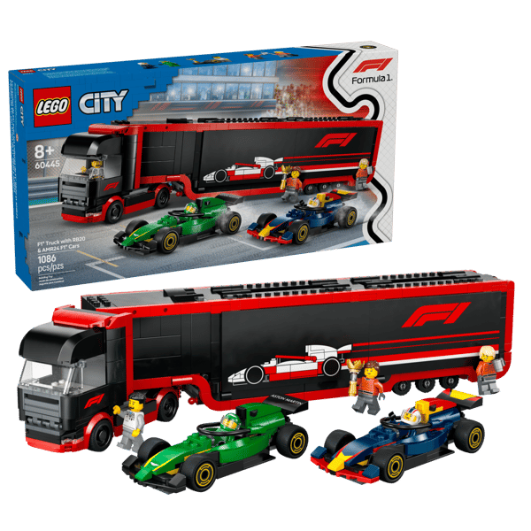 F1 Truck with RB20 & AMR24 F1 Cars — 1