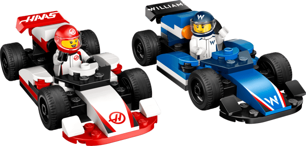F1 Williams Racing & Haas F1 Race Cars — 2