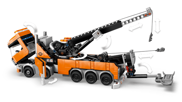 Heavy-Duty Recovery Tow Truck with Crane — 5