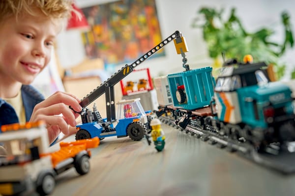 Harbor Freight Train with Crane & Truck — 10