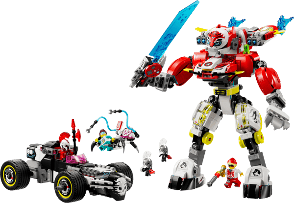 Cooper's Tiger Mech & Zero's Hot Rod Car — 2