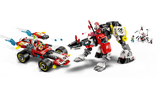 Cooper's Tiger Mech & Zero's Hot Rod Car — 5