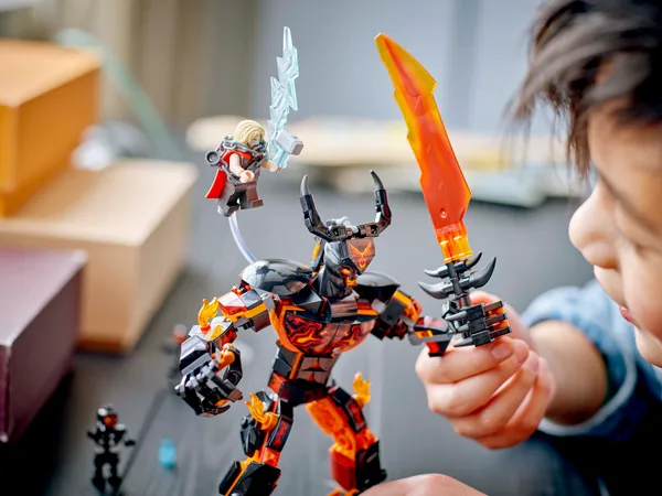 Thor vs. Surtur Construction Figure — 7