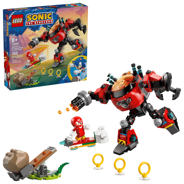 Knuckles vs. Dr. Eggman Egg Crusher Mech — 1