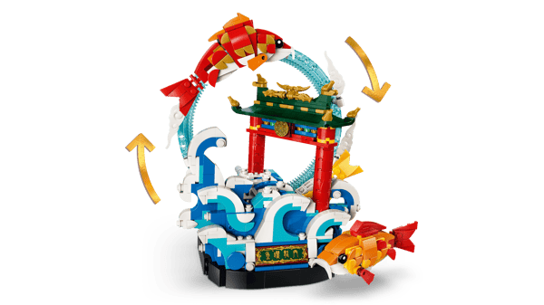 Prosperity Carp Leaping — 4